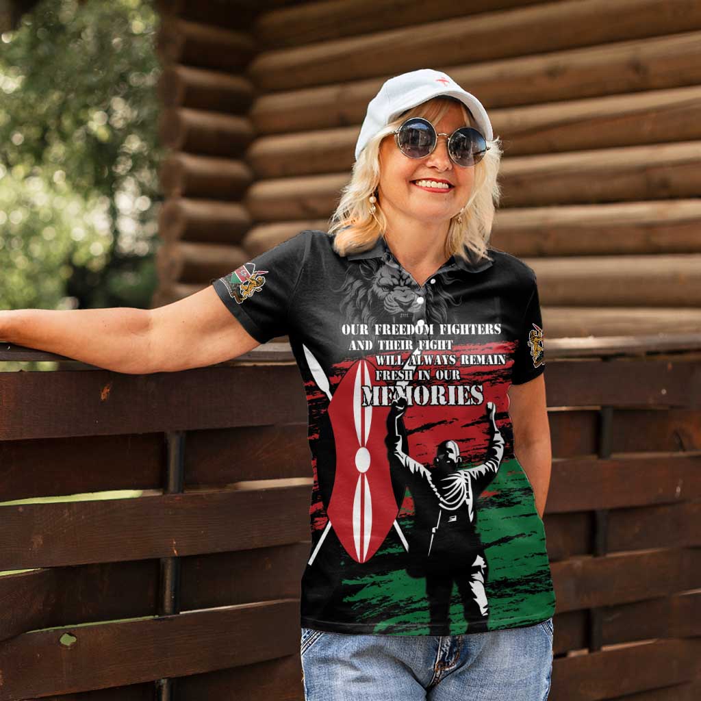 Happy Kenya Mashujaa Day Women Polo Shirt Honour Our Heroes, Heroines LT05 - Wonder Print Shop