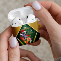 Dominica Christmas AirPods Case Funny Santa Sisserou Parrot - Wonder Print Shop