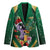 Dominica Christmas Blazer Funny Santa Sisserou Parrot - Wonder Print Shop