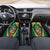 Dominica Christmas Car Mats Funny Santa Sisserou Parrot - Wonder Print Shop