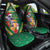 Dominica Christmas Car Seat Cover Funny Santa Sisserou Parrot - Wonder Print Shop