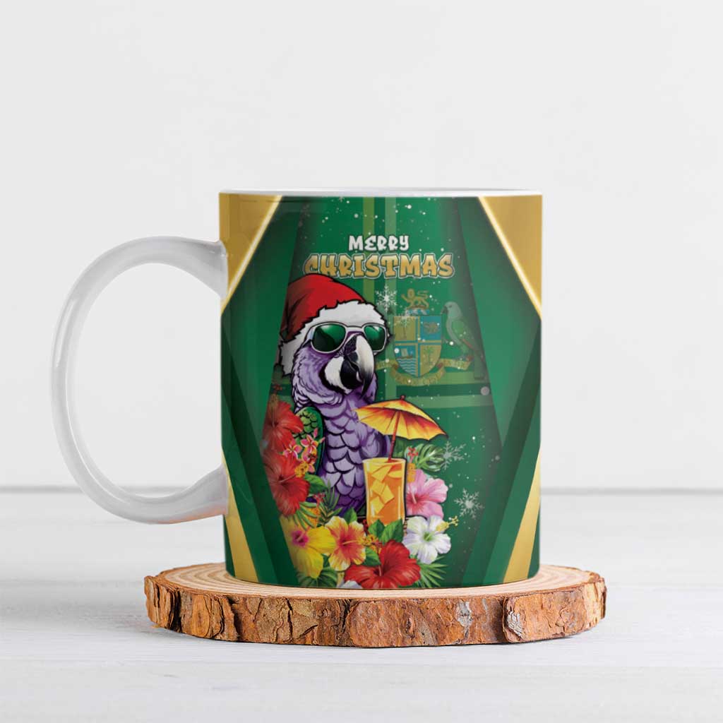 Dominica Christmas Ceramic Mug Funny Santa Sisserou Parrot - Wonder Print Shop