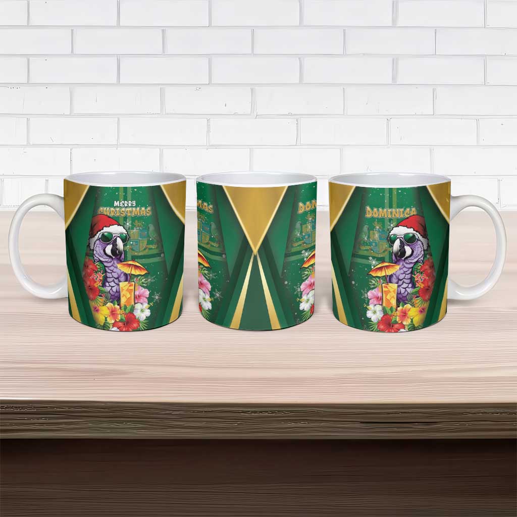 Dominica Christmas Ceramic Mug Funny Santa Sisserou Parrot - Wonder Print Shop