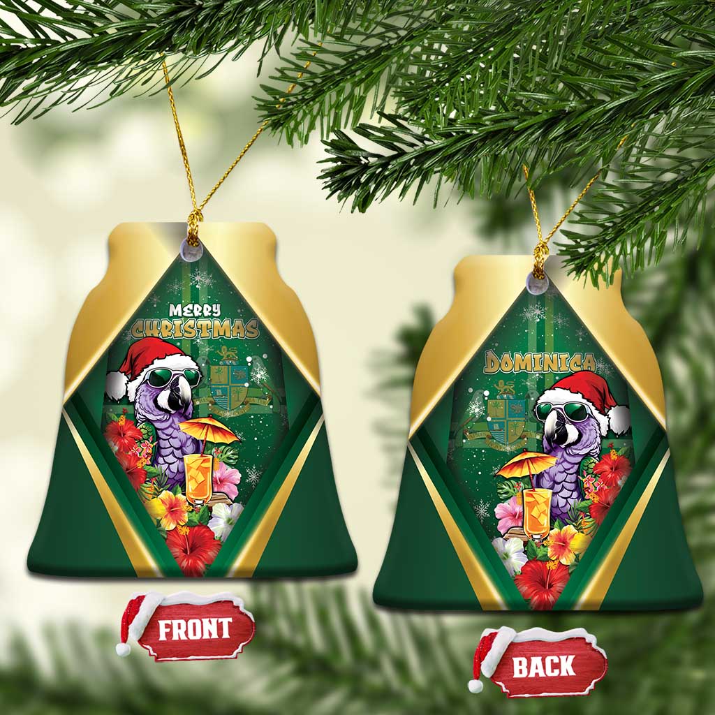 Dominica Christmas Ceramic Ornament Funny Santa Sisserou Parrot - Wonder Print Shop