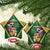 Dominica Christmas Ceramic Ornament Funny Santa Sisserou Parrot - Wonder Print Shop
