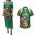 Dominica Christmas Couples Matching Puletasi and Hawaiian Shirt Funny Santa Sisserou Parrot - Wonder Print Shop