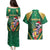 Dominica Christmas Couples Matching Puletasi and Hawaiian Shirt Funny Santa Sisserou Parrot - Wonder Print Shop