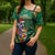 Dominica Christmas Cross Shoulder Shirt Funny Santa Sisserou Parrot - Wonder Print Shop