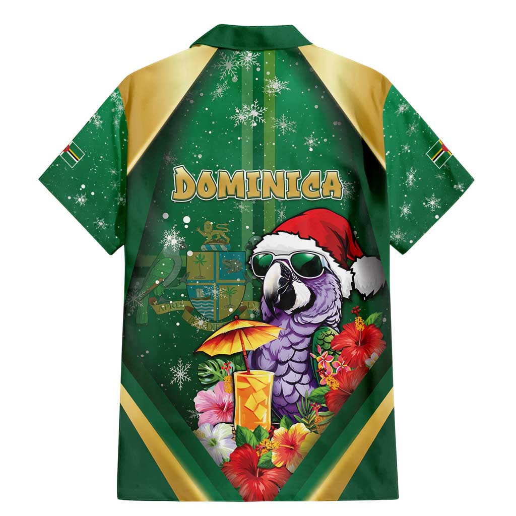 Dominica Christmas Family Matching Mermaid Dress and Hawaiian Shirt Funny Santa Sisserou Parrot - Wonder Print Shop