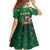 Dominica Christmas Family Matching Off Shoulder Maxi Dress and Hawaiian Shirt Funny Santa Sisserou Parrot - Wonder Print Shop
