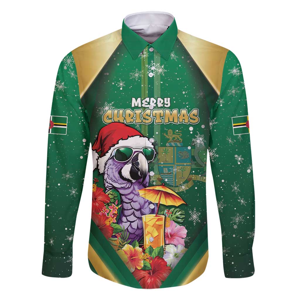 Dominica Christmas Family Matching Summer Maxi Dress and Hawaiian Shirt Funny Santa Sisserou Parrot - Wonder Print Shop