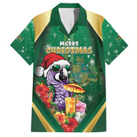 Dominica Christmas Hawaiian Shirt Funny Santa Sisserou Parrot - Wonder Print Shop