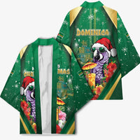 Dominica Christmas Kimono Funny Santa Sisserou Parrot - Wonder Print Shop
