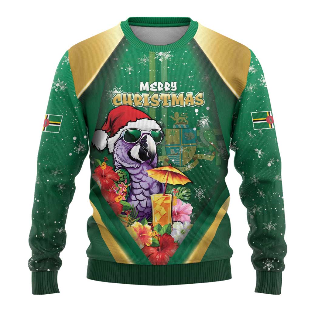Dominica Christmas Ugly Christmas Sweater Funny Santa Sisserou Parrot - Wonder Print Shop