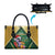Dominica Christmas Leather Bag Funny Santa Sisserou Parrot - Wonder Print Shop