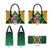 Dominica Christmas Leather Bag Funny Santa Sisserou Parrot - Wonder Print Shop