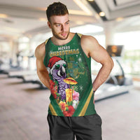 Dominica Christmas Men Tank Top Funny Santa Sisserou Parrot - Wonder Print Shop