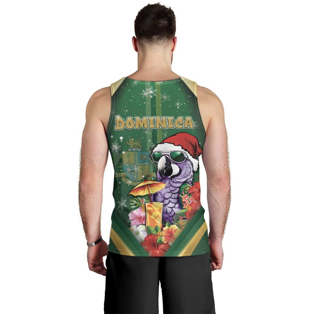 Dominica Christmas Men Tank Top Funny Santa Sisserou Parrot - Wonder Print Shop