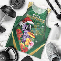 Dominica Christmas Men Tank Top Funny Santa Sisserou Parrot - Wonder Print Shop