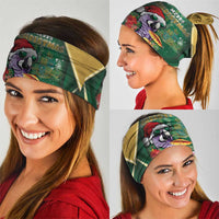 Dominica Christmas Neck Gaiter Funny Santa Sisserou Parrot - Wonder Print Shop