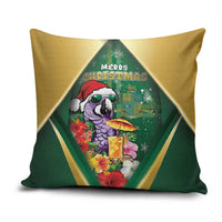 Dominica Christmas Pillow Cover Funny Santa Sisserou Parrot - Wonder Print Shop
