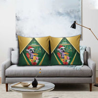 Dominica Christmas Pillow Cover Funny Santa Sisserou Parrot - Wonder Print Shop