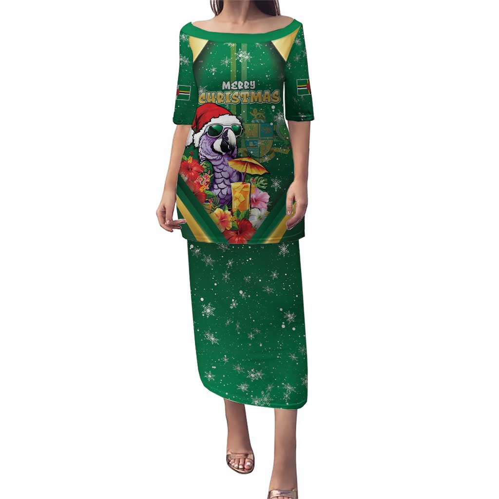 Dominica Christmas Puletasi Funny Santa Sisserou Parrot - Wonder Print Shop