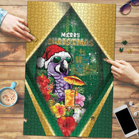 Dominica Christmas Puzzle Funny Santa Sisserou Parrot - Wonder Print Shop
