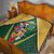 Dominica Christmas Quilt Funny Santa Sisserou Parrot - Wonder Print Shop