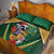 Dominica Christmas Quilt Bed Set Funny Santa Sisserou Parrot - Wonder Print Shop