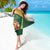 Dominica Christmas Sarong Funny Santa Sisserou Parrot - Wonder Print Shop