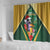 Dominica Christmas Shower Curtain Funny Santa Sisserou Parrot - Wonder Print Shop