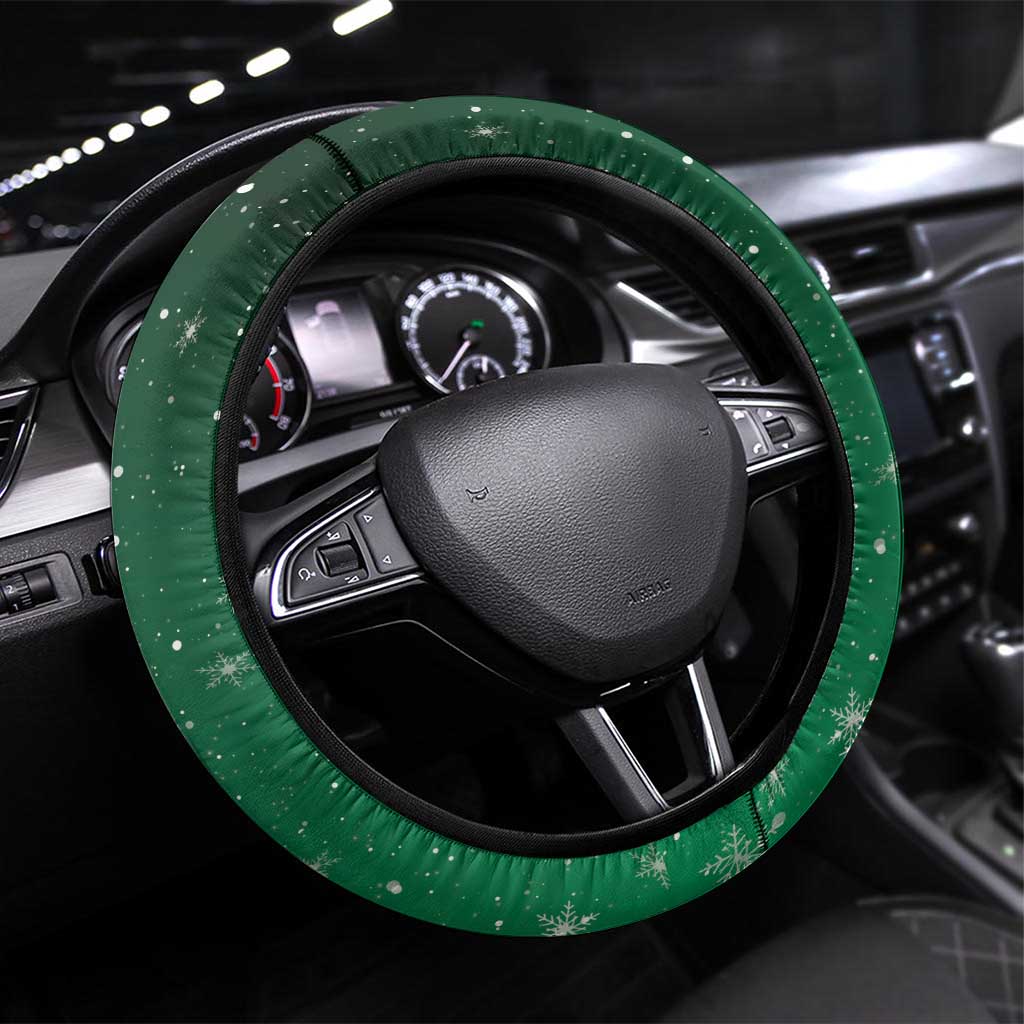 Dominica Christmas Steering Wheel Cover Funny Santa Sisserou Parrot - Wonder Print Shop
