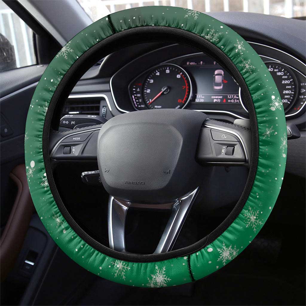Dominica Christmas Steering Wheel Cover Funny Santa Sisserou Parrot - Wonder Print Shop