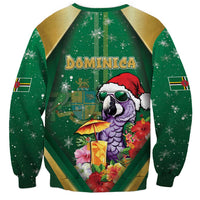Dominica Christmas Sweatshirt Funny Santa Sisserou Parrot - Wonder Print Shop