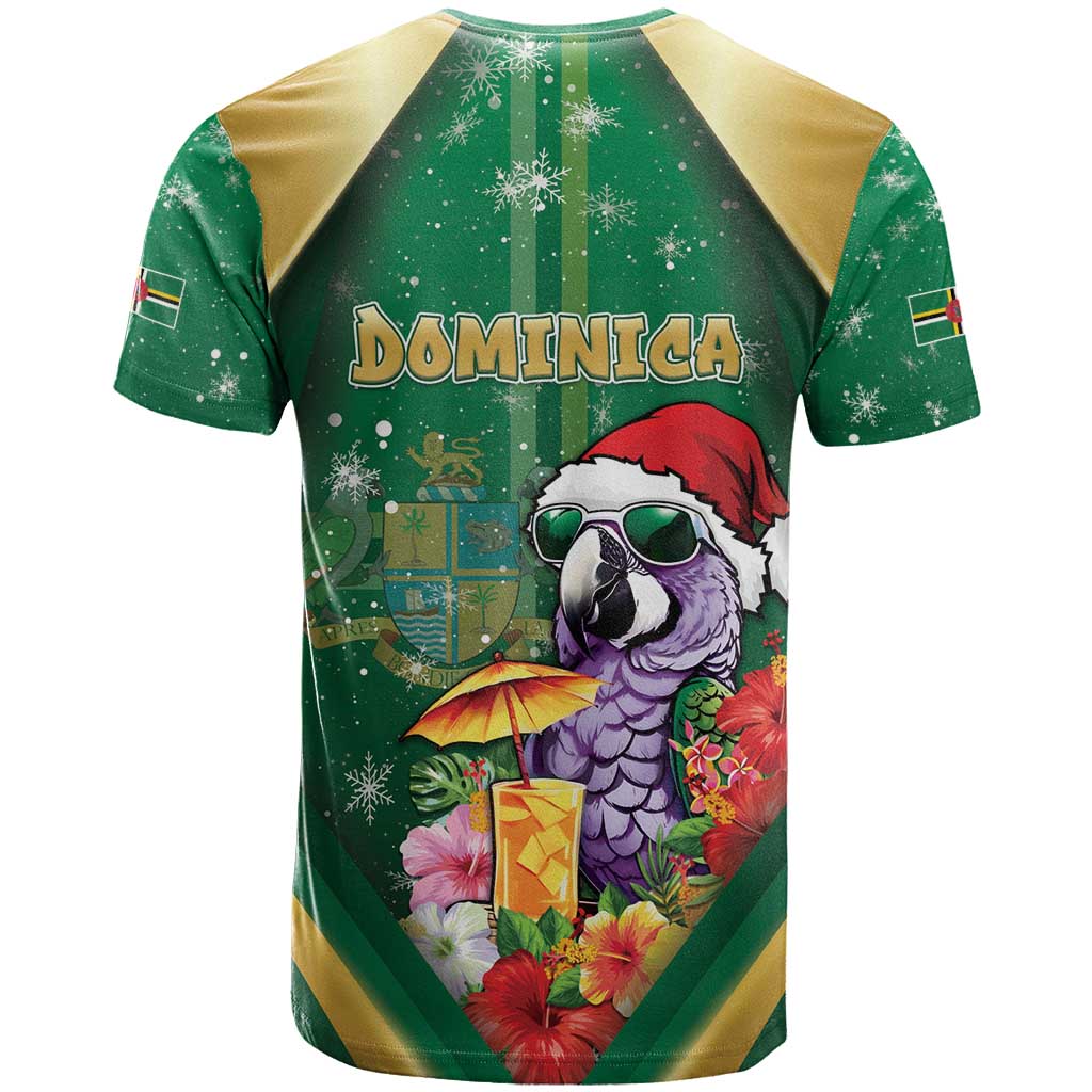 Dominica Christmas T Shirt Funny Santa Sisserou Parrot - Wonder Print Shop
