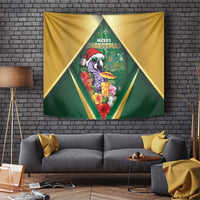 Dominica Christmas Tapestry Funny Santa Sisserou Parrot - Wonder Print Shop