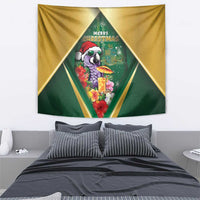 Dominica Christmas Tapestry Funny Santa Sisserou Parrot - Wonder Print Shop