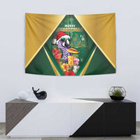 Dominica Christmas Tapestry Funny Santa Sisserou Parrot - Wonder Print Shop