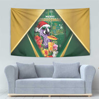 Dominica Christmas Tapestry Funny Santa Sisserou Parrot - Wonder Print Shop