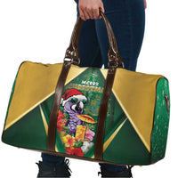Dominica Christmas Travel Bag Funny Santa Sisserou Parrot - Wonder Print Shop
