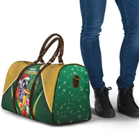 Dominica Christmas Travel Bag Funny Santa Sisserou Parrot - Wonder Print Shop