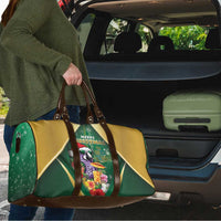 Dominica Christmas Travel Bag Funny Santa Sisserou Parrot - Wonder Print Shop