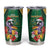 Dominica Christmas Tumbler Cup Funny Santa Sisserou Parrot - Wonder Print Shop