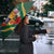 Dominica Christmas Umbrella Funny Santa Sisserou Parrot - Wonder Print Shop