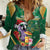 Dominica Christmas Women Casual Shirt Funny Santa Sisserou Parrot - Wonder Print Shop