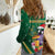 Dominica Christmas Women Casual Shirt Funny Santa Sisserou Parrot - Wonder Print Shop