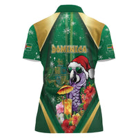 Dominica Christmas Women Polo Shirt Funny Santa Sisserou Parrot - Wonder Print Shop
