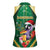 Dominica Christmas Women Sleeveless Polo Shirt Funny Santa Sisserou Parrot - Wonder Print Shop