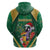 Dominica Christmas Zip Hoodie Funny Santa Sisserou Parrot - Wonder Print Shop